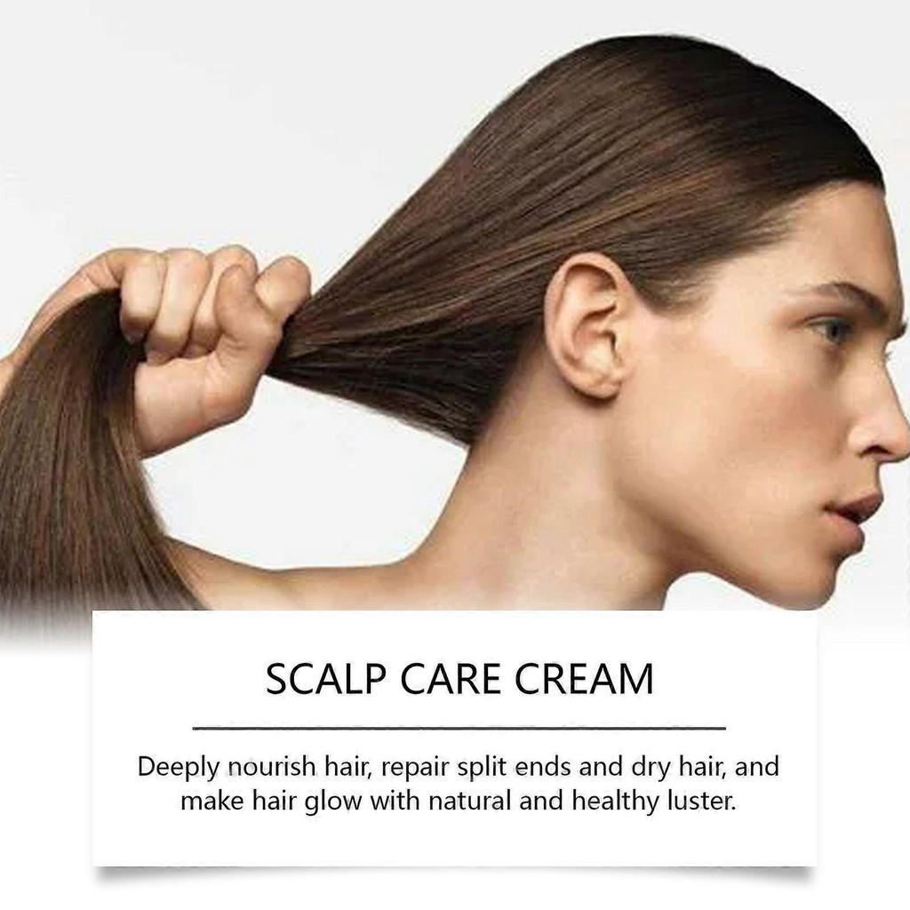 Scalp care cream daily gentle care improve dry frizz nourish hair soft gloss 100g