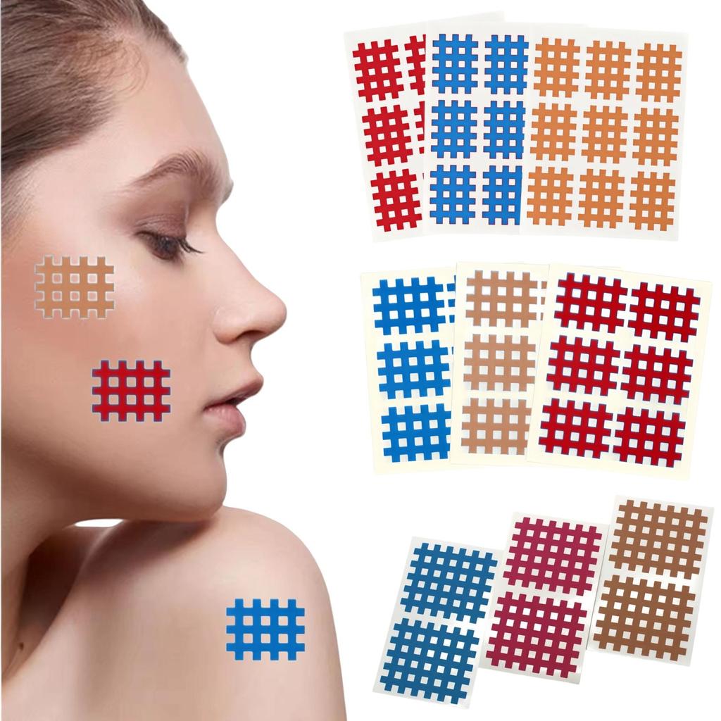 Кросс-кинезиологическая лента для лица Ленты для перекрестной пункционной терапии Триггерные точки Акупунктурные точки, напряженные мышцы Больные суставы