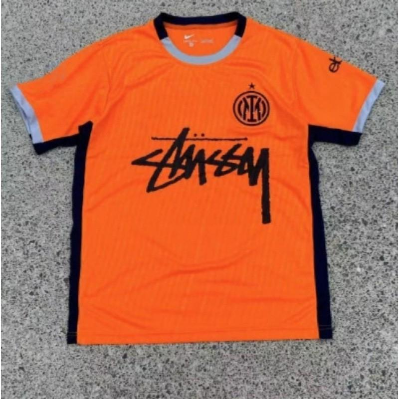 Stussy Signature Soccer Jersey Retro Brazil Argentina Portugal Football Training Shirt Men Women Short Sleeve