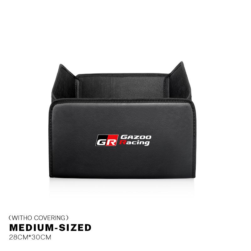 Car Trunk Storage Box Leather Sundries Organizer Bag For S7 86 Mirai Supra Prado Alphard Vellfire Crown Sequoia Prius Yaris JH7
