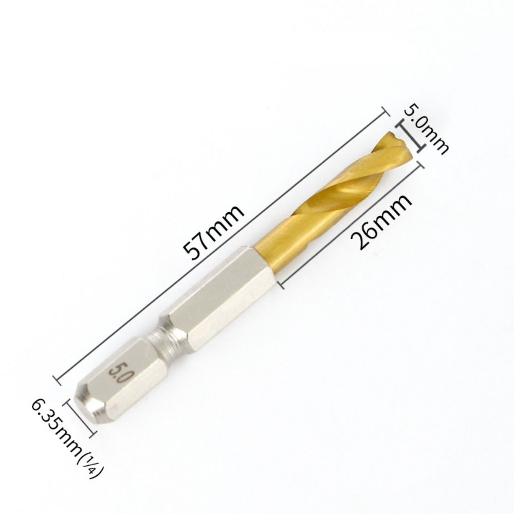 Ultra-short Hole Opener Hex Shank Stainless Steel Special Drill New Twist Drill Bit  Wood Metal