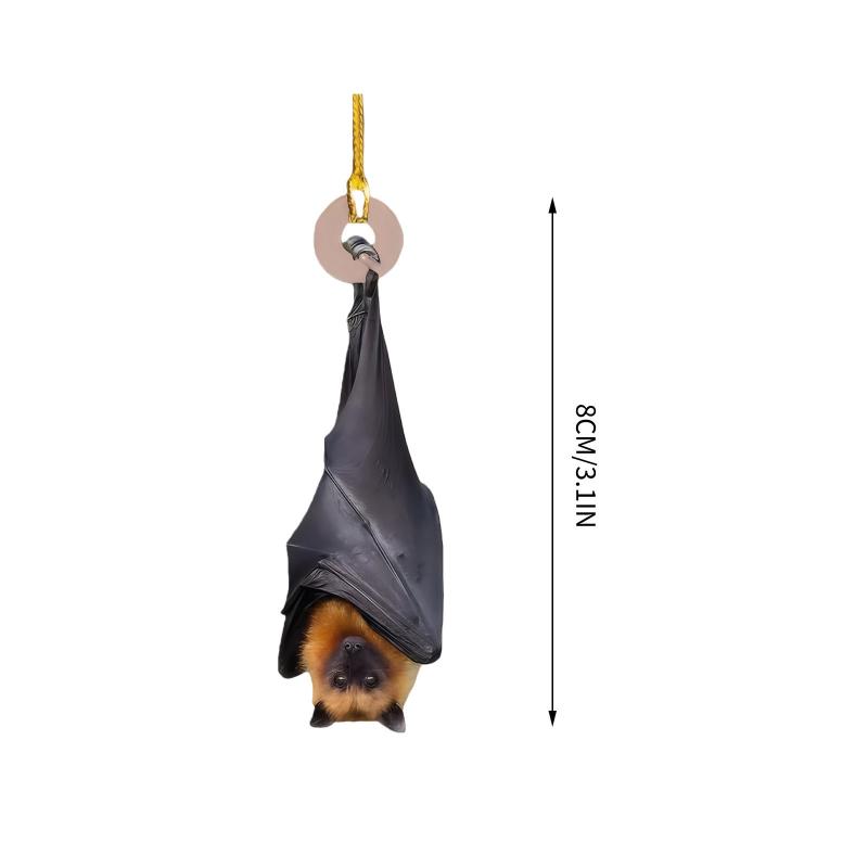 Fun Car Pendant Hanging Ornament Realistic Animal Upside-Down Opossum Rearview Mirror Hanging Decor Accessories