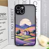 Чехол для телефона "Горная лесная деревня" для IPhone 13 12 Mini 16 15 11 14 Pro Max 7 8 Plus SE X XS Ударопрочный чехол Пейзаж с подсолнухами
