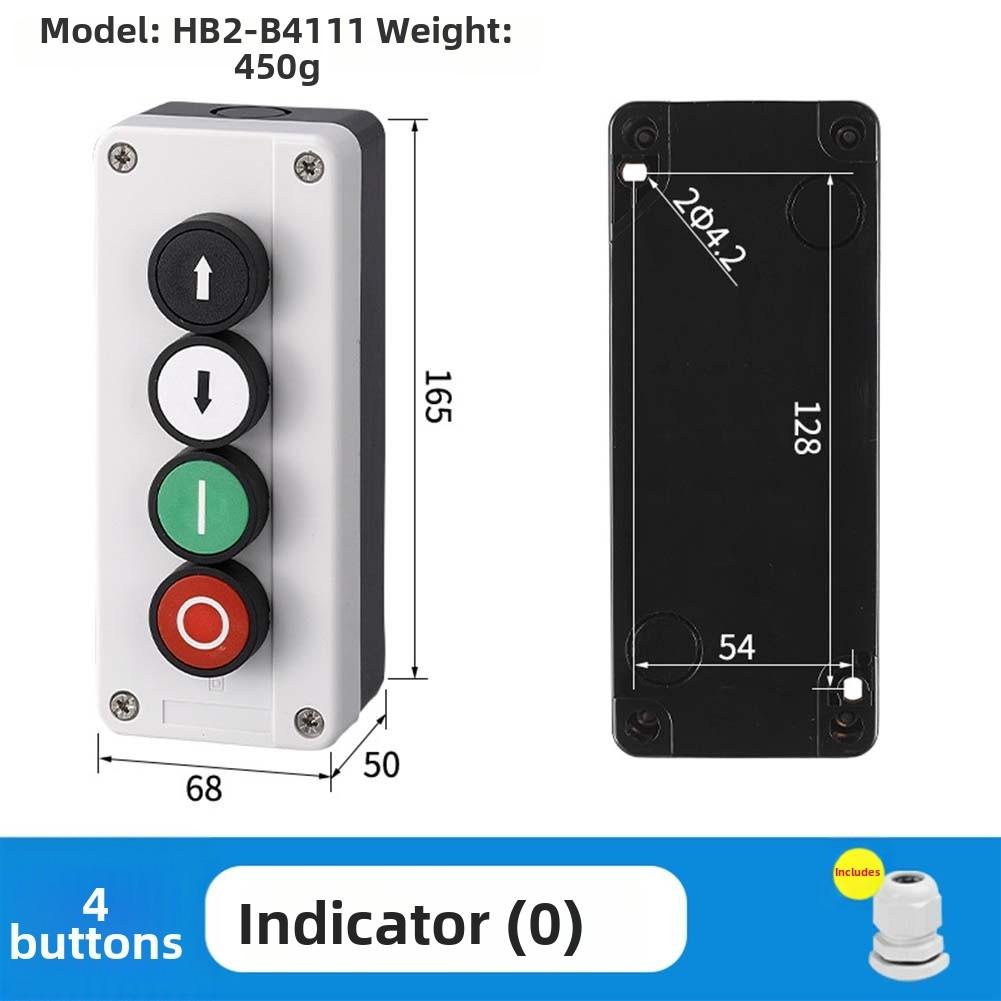 IP65 Sealed Push Button Control Enclosure with Soft Tough Rubber Gasket for Reliable Performance in Damp Conditions