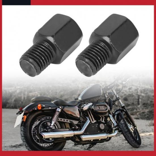 Universal 8mm-10mm Motorcycle Rearview Mirrors Adapter Bolt Screw Pack of 2