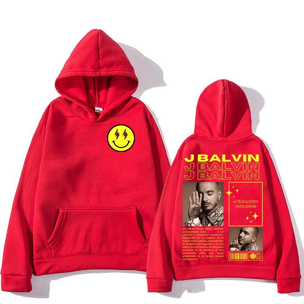 Худи J Balvin Винтажное Классическое Мода Хип-Хоп Мужские Женские Свитшоты Повседневные Флисовые Уличная Мода Пуловеры Y2K Повседневная Одежда