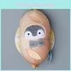 Penguin Character Egg Toast Pineapple Bun Plush Doll Keychain For Giving Gift