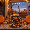 Polyester Halloween Candy Bag Portable Pumpkin Candy Bucket Tote Bag Candy Bucket Halloween Party