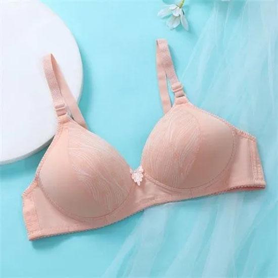 Лисий бюстгальтер в сборе, женский бюстгальтер пуш-ап, розовый кружевной провод, свободный сбор, сексуальная чашка AB, тонкое удобное нижнее белье для груди