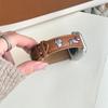Кожаный ремешок с вышивкой щенка для Apple Watch Series 10-11, iWatch 8 и новых Apple Watch 97E