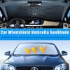Upgraded Car Windshield with Drawstring Sunshade with Drawstring Sunshade, Foldable Car Sunshade with Six Sizes To Choose From