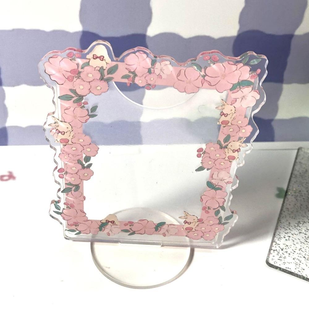 Акриловый держатель для фотокарточек, мультяшный стоячий орнамент, милая фоторамка