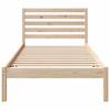 Bed Frame with Headboard Brown 80 x 200 cm Solid Pine Wood