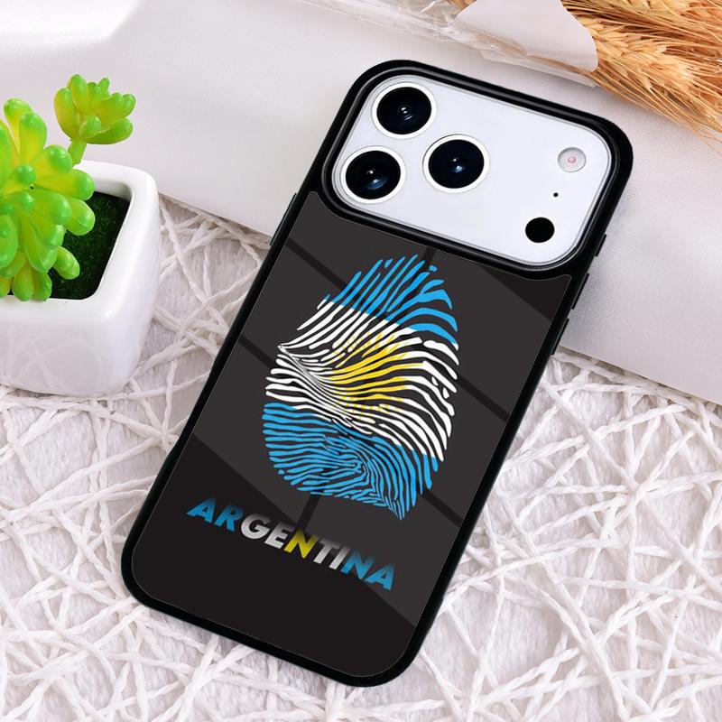 Чехол для телефона в стиле флага Аргентины для iPhone 17 Air 16 15 11 12 14 13 Pro Max Ударопрочный чехол