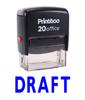Printtoo Self Inking Rubber Stamp Office Stationary DRAFT Custom Stamp-Black