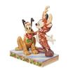 Enesco Statue/Figure "Disney Traditions" Mickey and Pluto As Reindeer, Size 7.5 X 13.5 X 16 Cm, DTR6013059