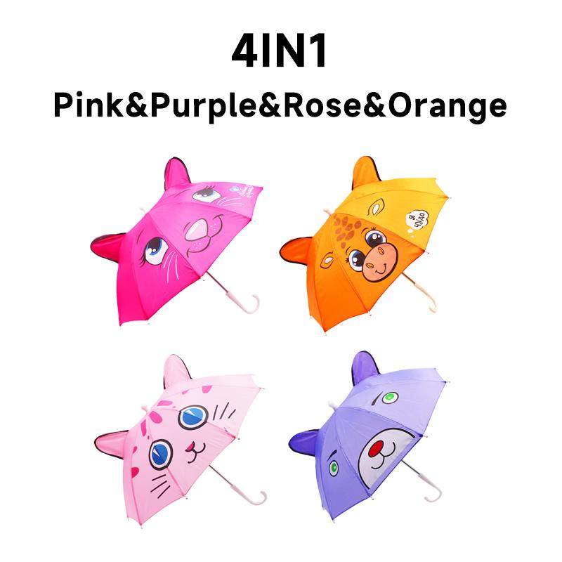 1-2 Years  Baby Umbrella Cute Children Toy Umbrella Men and Women Baby Ears Umbrella Props Mini Dance Toy Umbrella Kids Umbrella