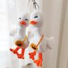 Cartoon Oil Duck Doll Pendant Cute Doll Doll Schoolbag Keychain Hanging Small Gift Plush Toy