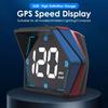 Скорость миль/ч км/ч HUD Автомобильный цифровой GPS-спидометр HD LED-дисплей Компас КМ/ч Дисплей миль/ч Сигнализация превышения скорости Спидометр Одометр