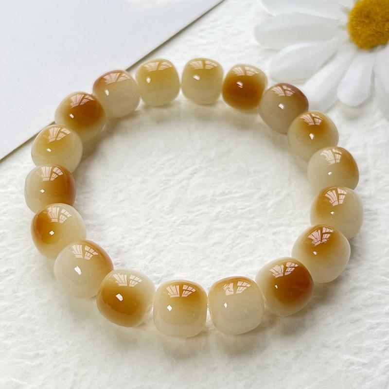 Браслет из корня Бодхи «Туманный Дождь» - Буддийские бусины с высокой полировкой