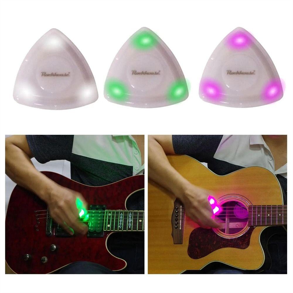 Guitar Touch Luminous Pick Высокочувствительный гитарный светящийся плектр струнный инструмент