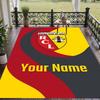 Custom Text Printed Rug racing club de lens Non Slip Floor Carpet For Home Room Decor