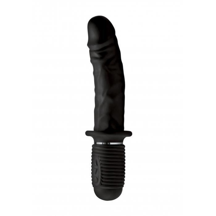 Dildo - Power Pounder - Noir - Silicone - Grand - Vibrant