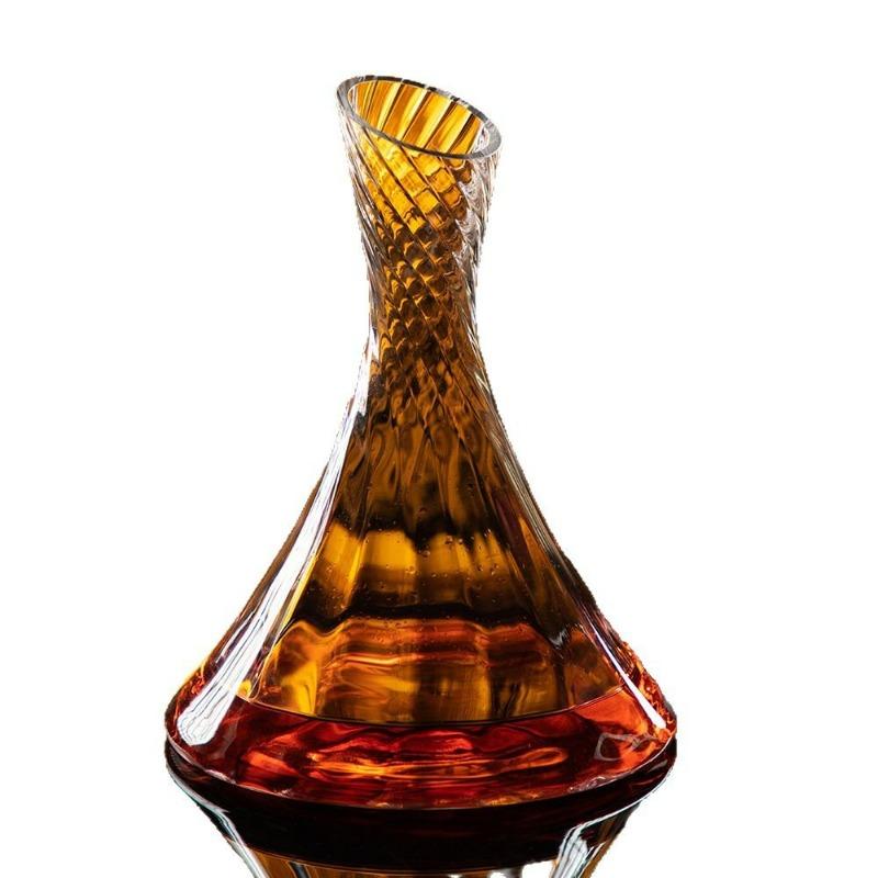 Роскошный набор графинов для вина из хрустального стекла с элегантными бокалами для красного вина, необходимый аксессуар для домашнего бара