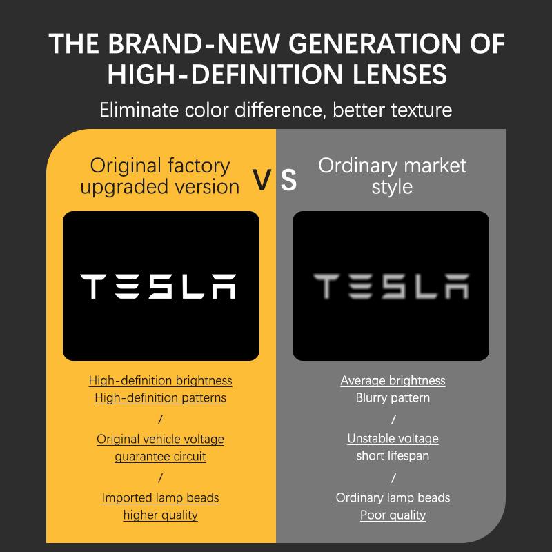 ALC1 LED Car Door Welcome Light Projector Ghost Shadow Lamp Accessories For Tesla Model 3 Model S Model Y Model X