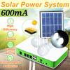 Портативная аварийная система солнечного освещения Домашний комплект света с солнечной панелью 2 светодиодные лампы 3 порта для использования в помещении, на открытом воздухе, в кемпинге