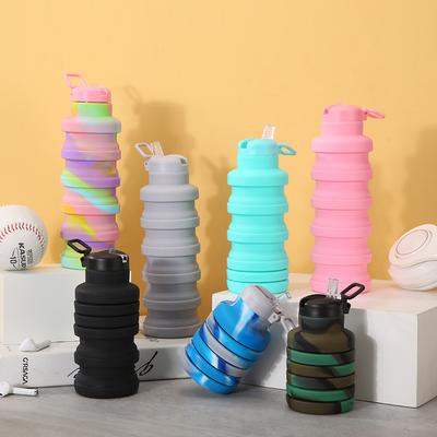 Складная бутылка для воды с носиком, многоразовая силиконовая бутылка для воды, портативная чашка для воды для альпинизма, путешествий, походов