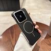 Безрамочный чехол для телефона Xiaomi Xiaomi15Pro с кожаным узором и тонким кольцом, магнитная застежка, защитный чехол для Xiaomi15