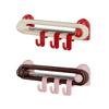 Wall Rotating Sliding Hooks Waterproof Plastic Wall Towel Hooks Space Saving Paste-on Kitchen Storage Hooks for Home