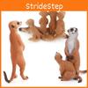 Solid Pvc Small Animal Mongoose Figures For Kids Learning And Home Decor