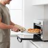 Wood Handle Pizza Peel Stainless Steel Pizza Transfer Peel Baking Tool Easy to Clean Triple-Riveted for Oven