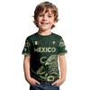 Kids Casual Short Sleeve T Shirt Mexico Themed Letter Print Lightweight Comfortable Summer Top for Boys and Girls