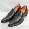 New Britain Gentleman Retro Pointed Black Brown Loafter For Men Pointed Flats Patent Leather Shoes Casual Formal Dress Footwear