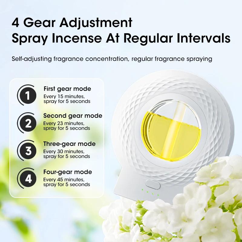 Smart Aromatherapy Machine Air Freshener Purifier Automatic Sprayer Essential Oil Perfume Diffuser Living Room Toilet Deodorizer