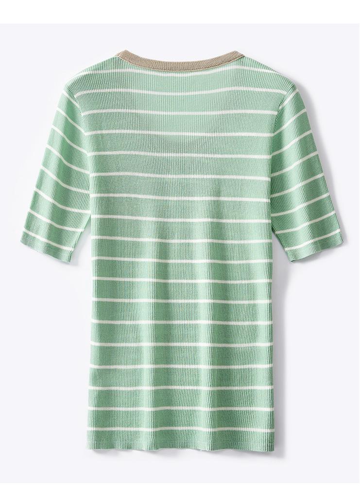 Striped Knitted T-Shirt