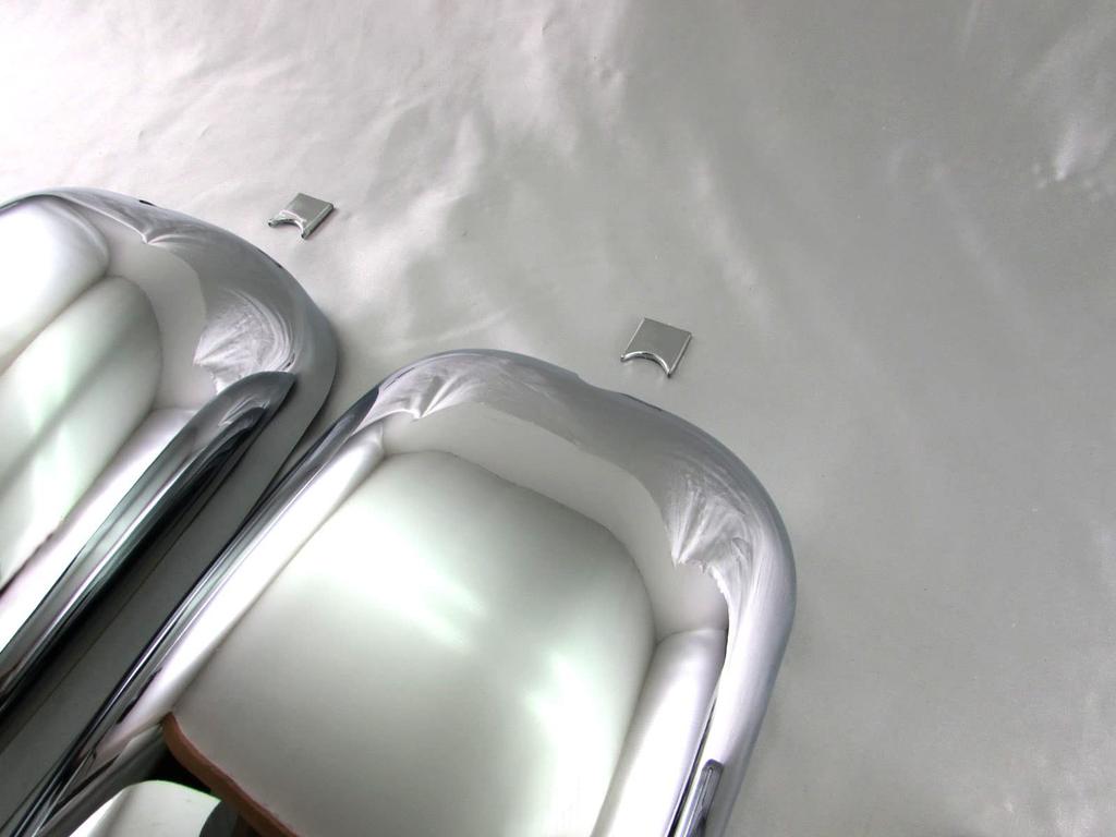 BRIGHTZ Titan Chrome Door Mirror Cover and Cover 140mm Diameter for Mazda Auxiliary Mirrors Under-Mirror Set, [TK-MIR-SET-003]