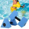 2PCS Triangle Dumbbell EVA Water Weight Barbell Children Swimming Fitness EquipmentBlue
