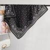 Herringbone simple printed square scarf Korean version Xiaoxiangfeng women's professional matching scarf travel photography fashionable decorative