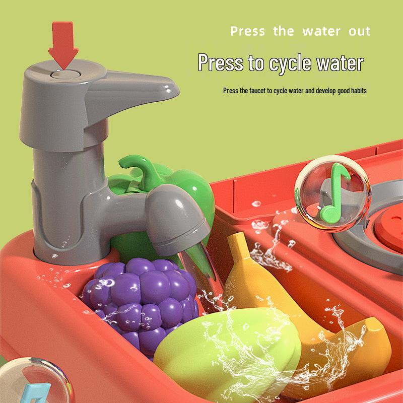 Трансграничный детский игровой кухонный набор: Готовка, Кухонная утварь, Игрушки для мальчиков и девочек для обеденного стола