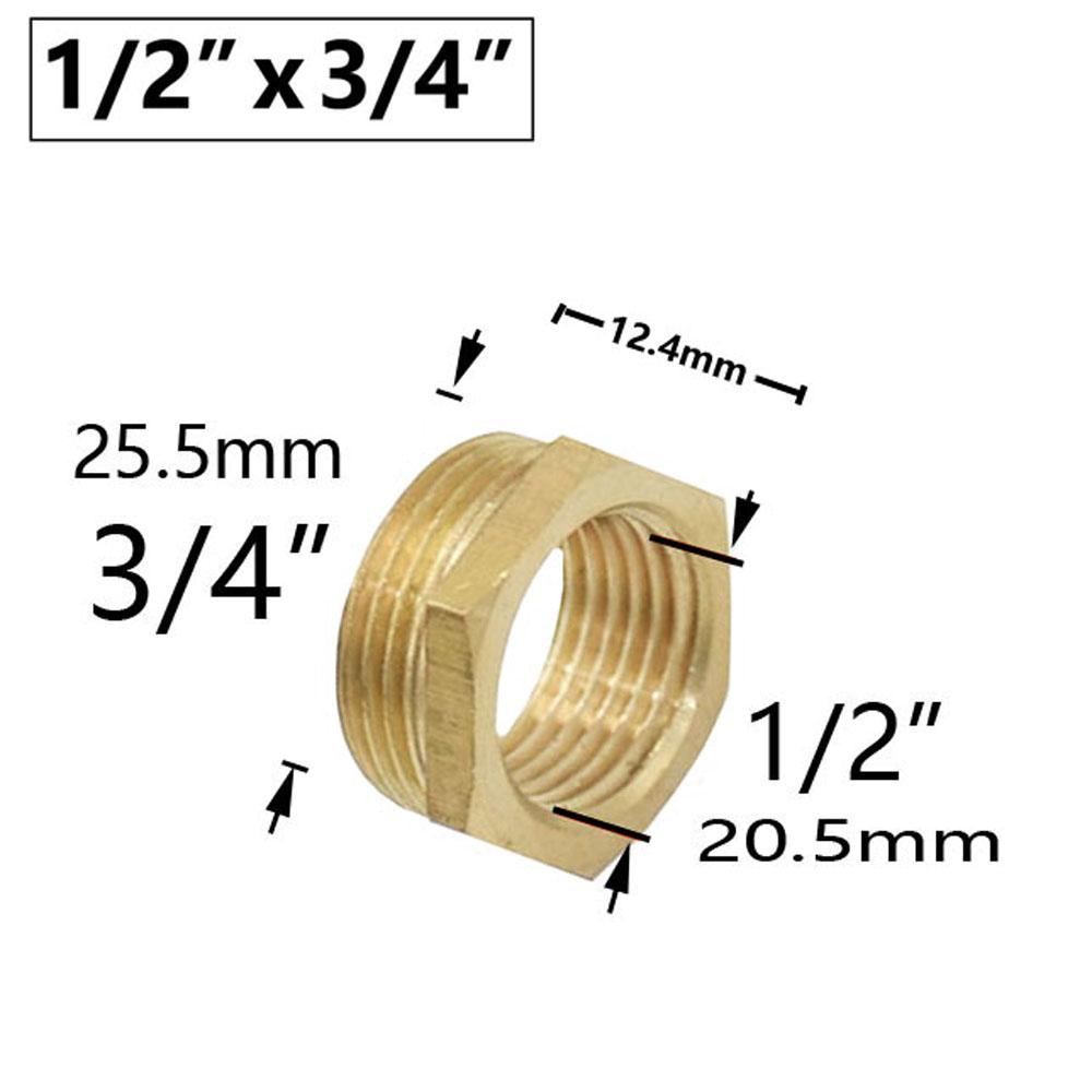 Латунный 1/4" 1/2'' 3/4'' 3/8" 1" Мужской Женский Соединитель Ссылочной Резьбы Медный Переходной Муфтовый Адаптер Фитинги Для Полива Сада