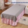 Custom White Cotton Salon Bed Sheets with Face Hole for SPA & Massage