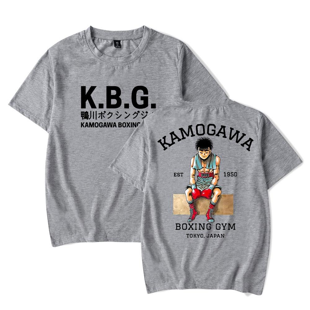 Футболки Hajime No Ippo Боксерский зал Камогава KBG Мерч Женские Унисекс Мода Повседневная футболка с коротким рукавом