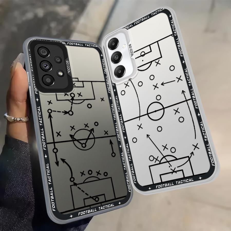 Задняя крышка-чехол для телефона Samsung Galaxy A71 A10 A20 A50 A54 A56 A06 A07 A03 A04 A05 A72 A51 A52 Футбольные тактические рекомендации