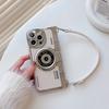 Vintage Camera-Style TPU Phone Case With Detachable Hand Strap IPhone 16 Pro Max 17 Anti-Drop Protection