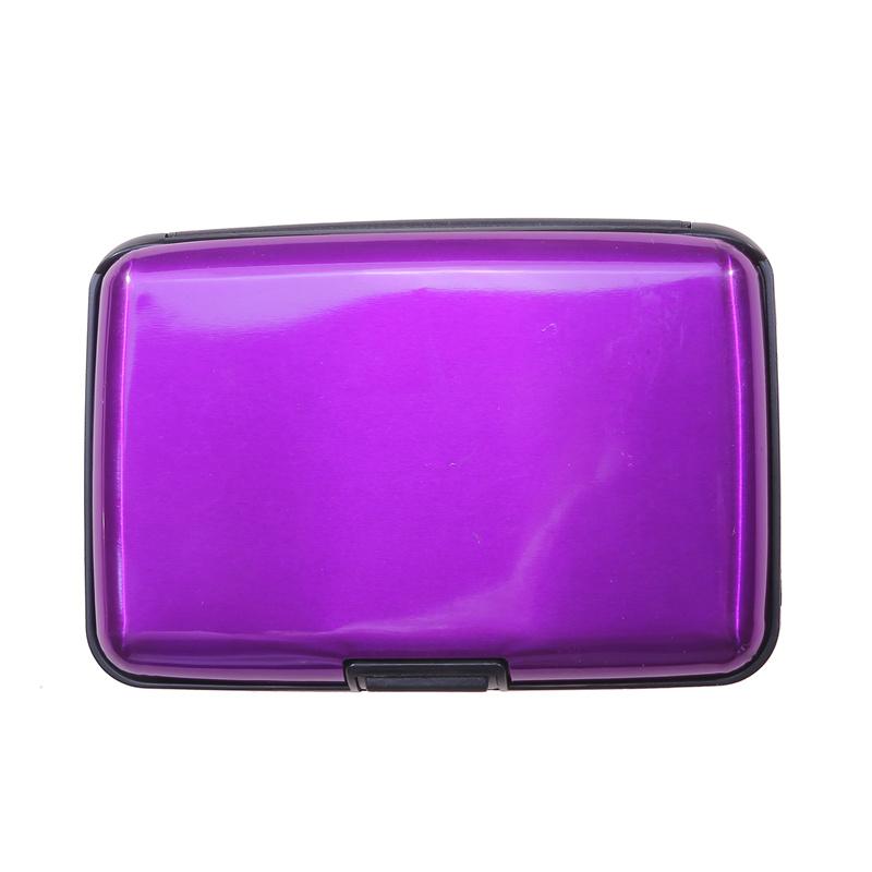 8 слотов RFID держатель для кредитных карт протектор алюминиевый металлический кошелек для кредитных карт держатель для визитных карточек для мужчин и женщин Подарочная коробка