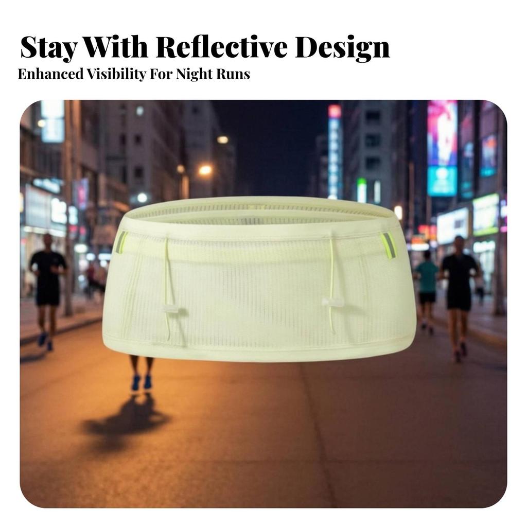 Running Waist Pack with Zippered Pockets wickingWicking for Marathoners